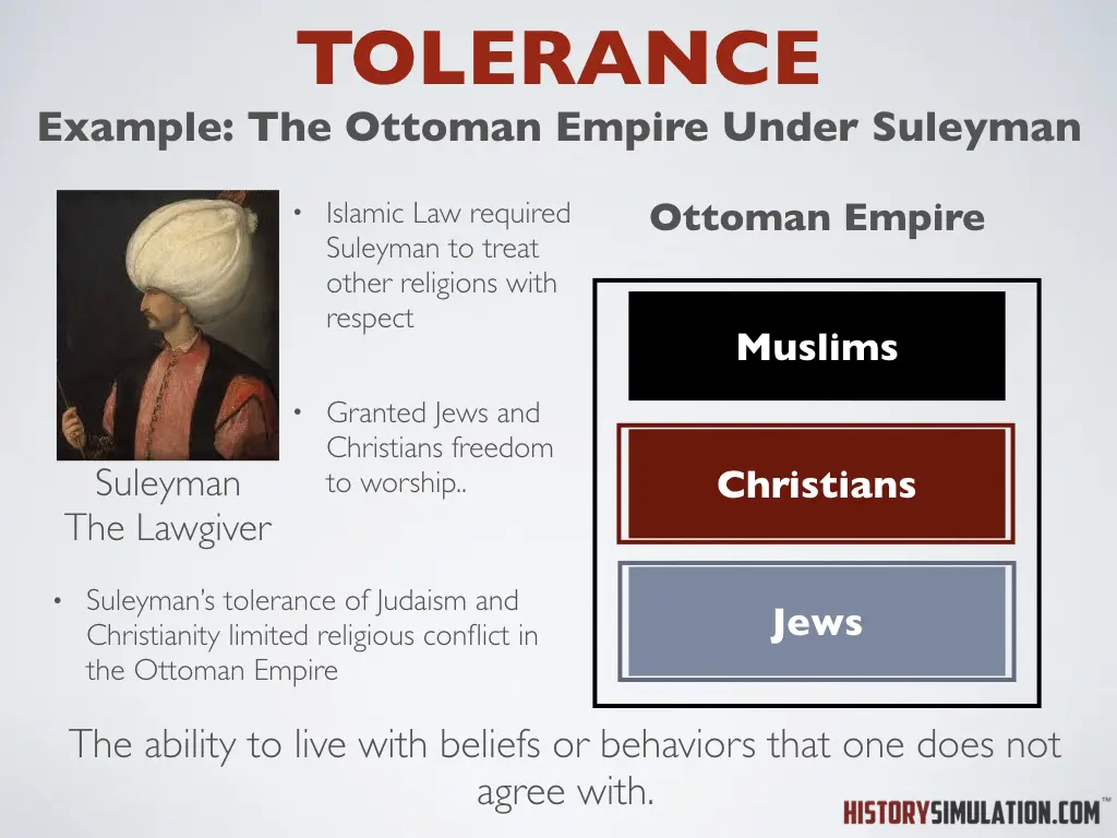 A picture of the ottoman empire and its beliefs.