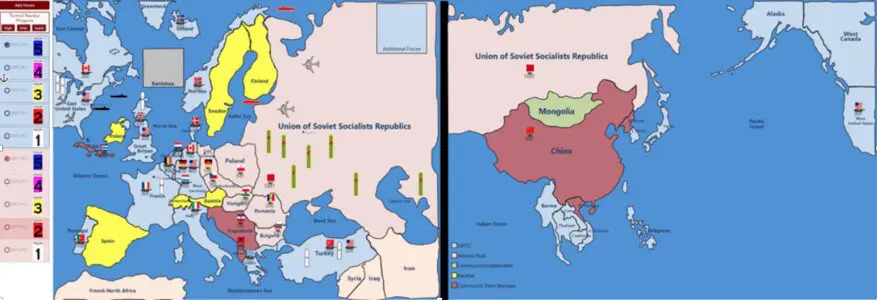 A map of the russian empire and its location in asia.