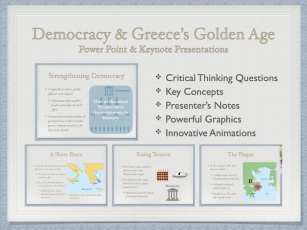 Democracy and Greece's Golden Age History Presentation