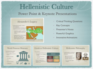 A powerpoint presentation with several slides and key