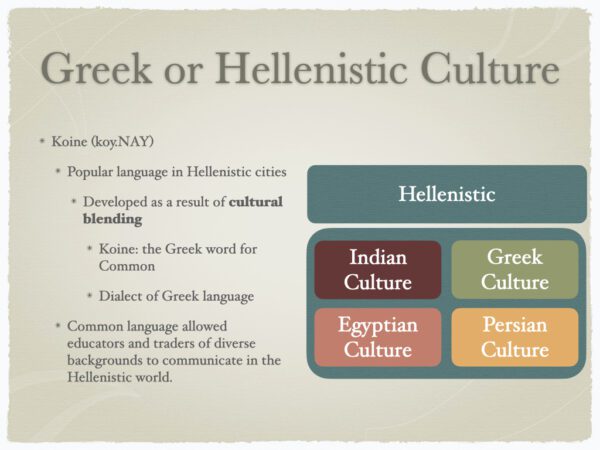 Greek or Hellenistic Culture