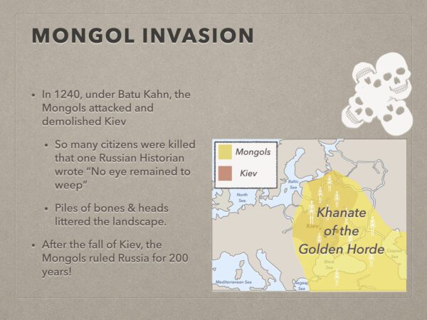 A map of the mongol invasion.