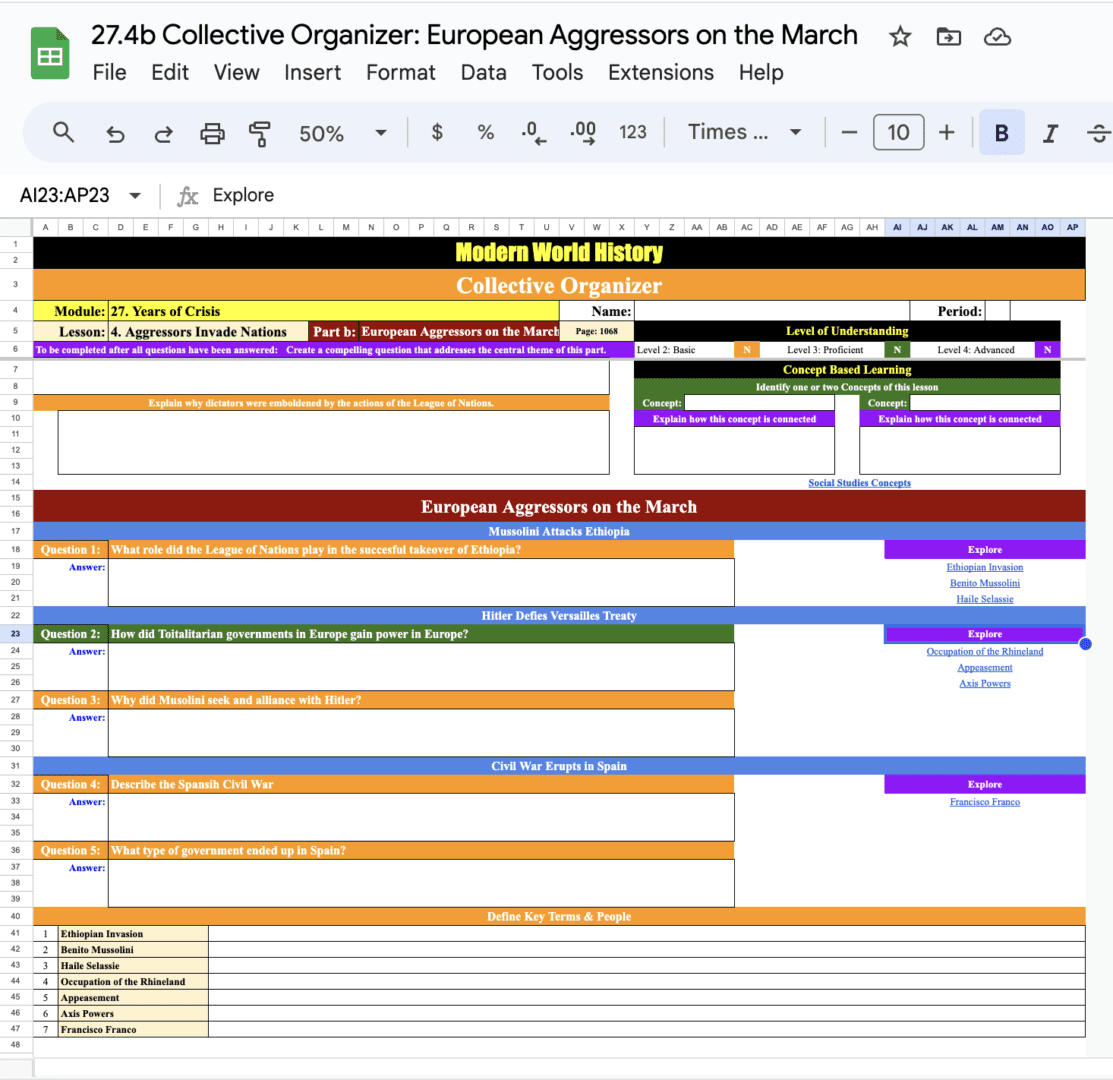 27.4b Collective Organizer European Aggressors on the move