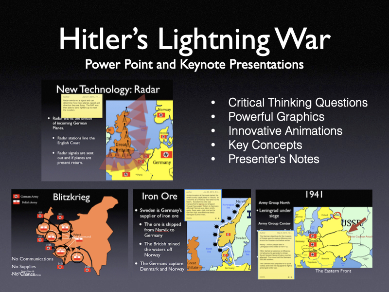 Hitler's Lightning War 1939-1941 Presentation Graphic